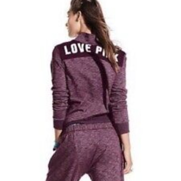 PINK Victoria's Secret Quarter Zip Sweatshirt Sz XS - Picture 2 of 9